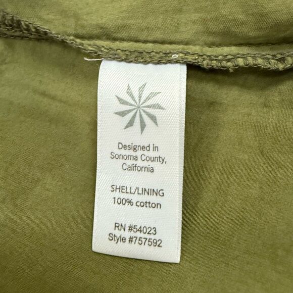 ATHLETA Skirt Ombre Dip Dye Pleated 100% Cotton Mini A-Line Side Zip Lined Sz 12 - Picture 4 of 5